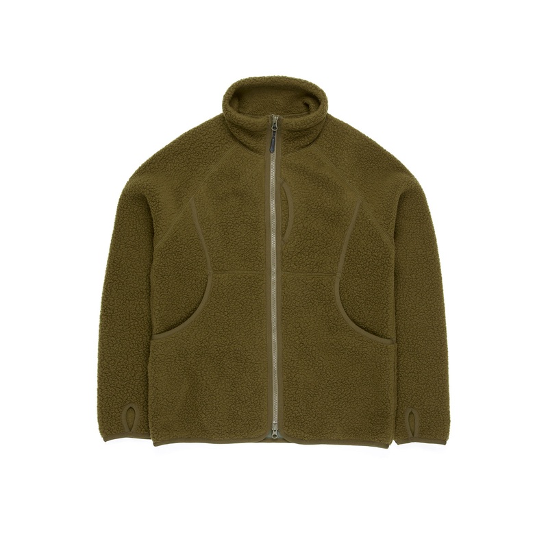 Snow Peak Men's Thermal Boa Fleece Jacket - Olive
