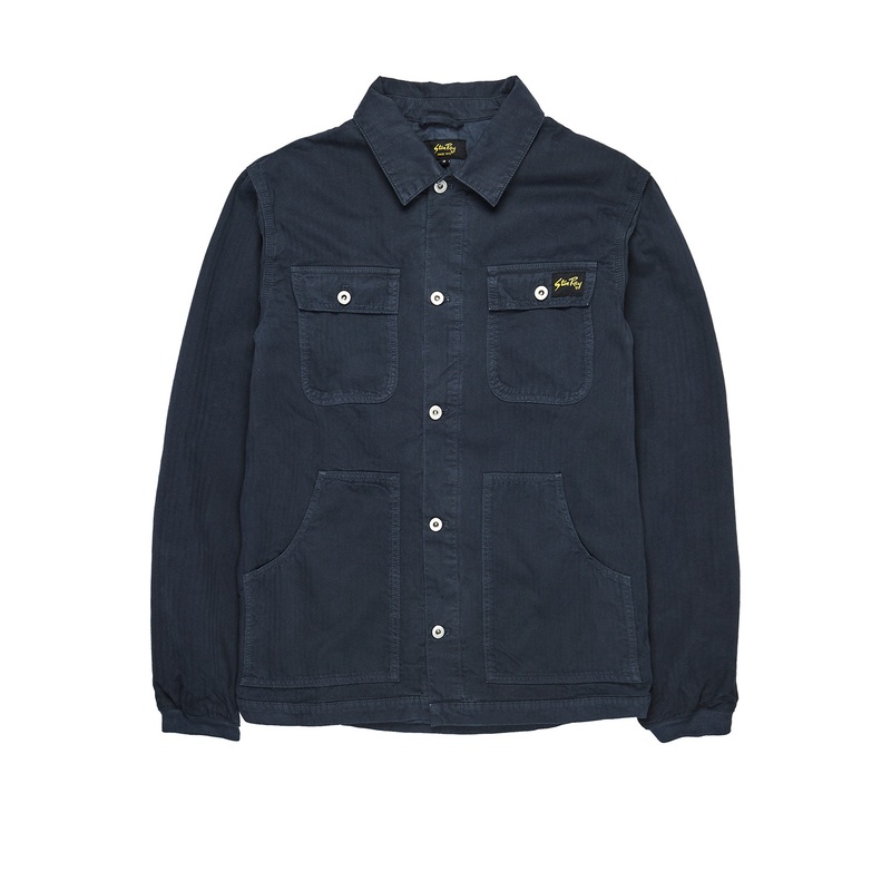 Stan Ray Men's Lined Pork Chop Jacket - Navy Herringbone