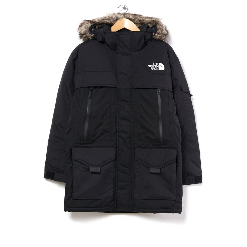 The North Face McMurdo 2 Men's Parka Jacket - TNF Black/TNF White Logo