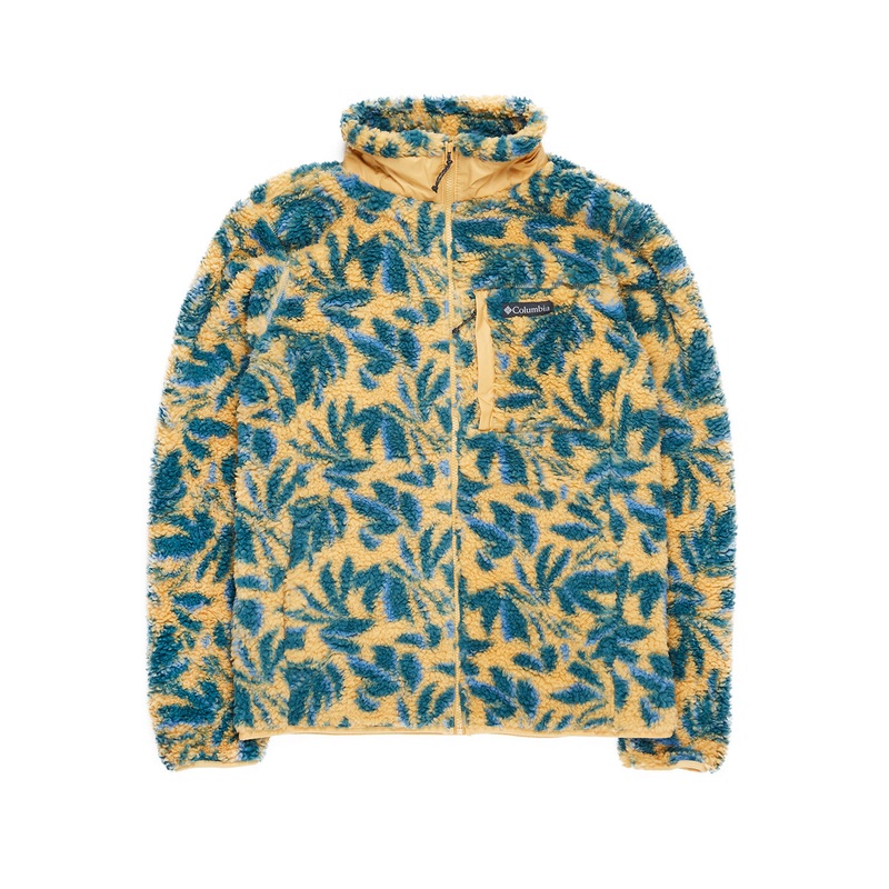 Columbia Men's Winter Pass Full Zip Print Fleece - Light Camel
