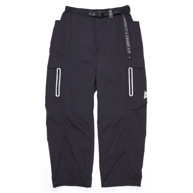 Gramicci x And Wander Patchwork Wind Pants - Black