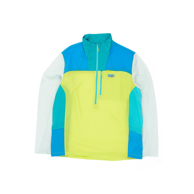 Patagonia Men's Houdini Stash 1/2 Zip Pullover - Phosphorus Green