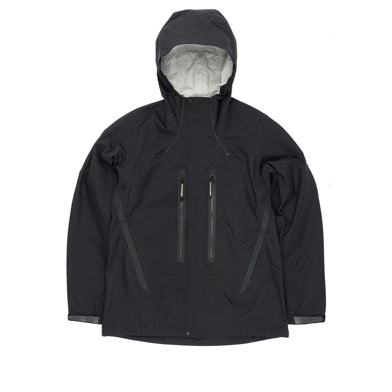 and wander Men's 2.5L Hiker Rain Jacket - Black
