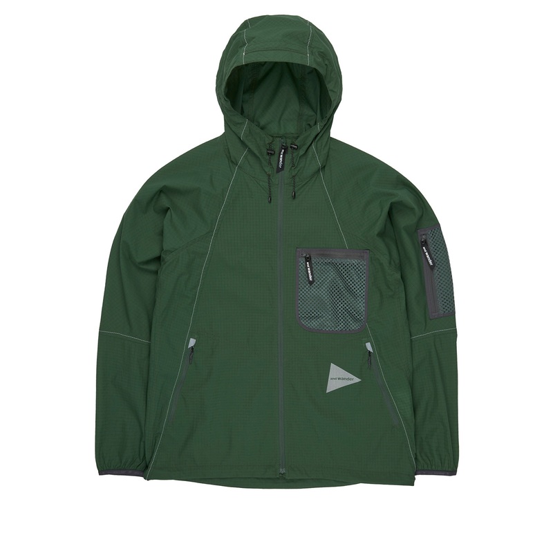 and wander Men's Breath Rip Hoodie - Green