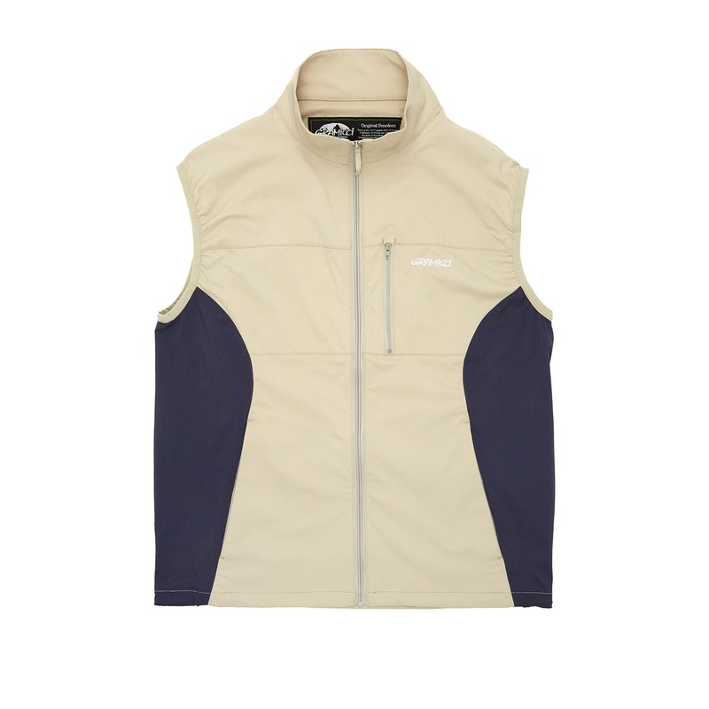 Gramicci Men's Softshell Nylon Vest - Stone Grey
