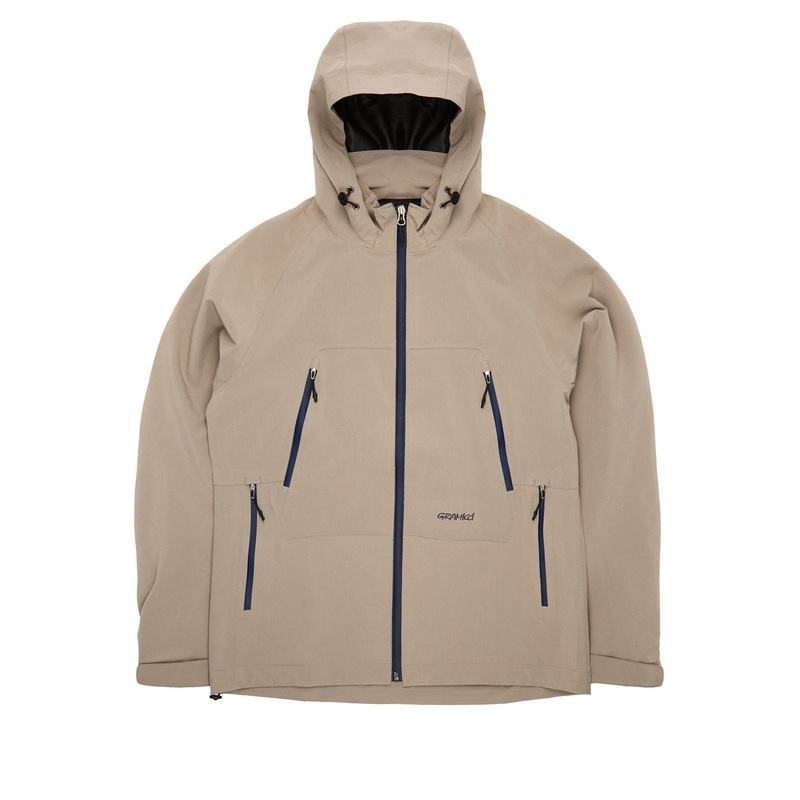 Gramicci Men's Waterproof 2L Jacket - Taupe