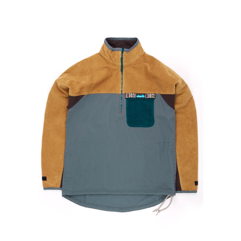 KAVU Men's Throwshirt Flex Half Zip Jacket - Bend Blend