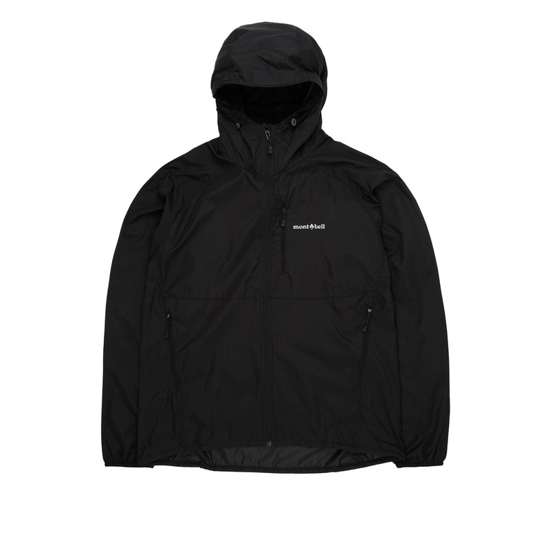 Montbell Men's Wind Blast Hooded Jacket - Black