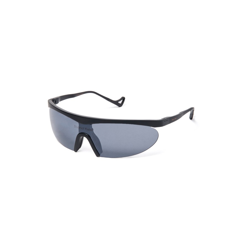 District Vision Koharu Eclipse Sunglasses - Black / D+ Onyx Mirror