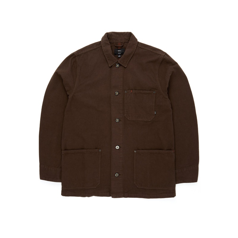 Finisterre Men's Basset Chore Jacket - Seal Brown