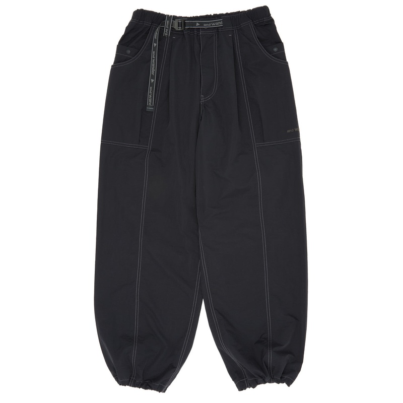 and wander Crinkled Nylon Pants - Black