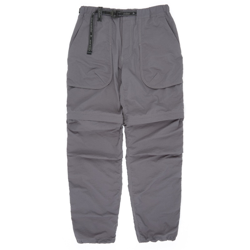 and wander Ny Taffeta Hiker 2Way Pants - Charcoal