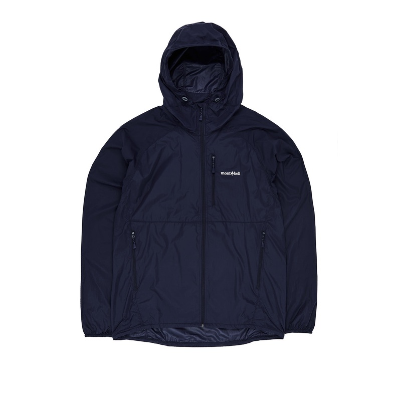 Montbell Men's Wind Blast Hooded Jacket - Navy